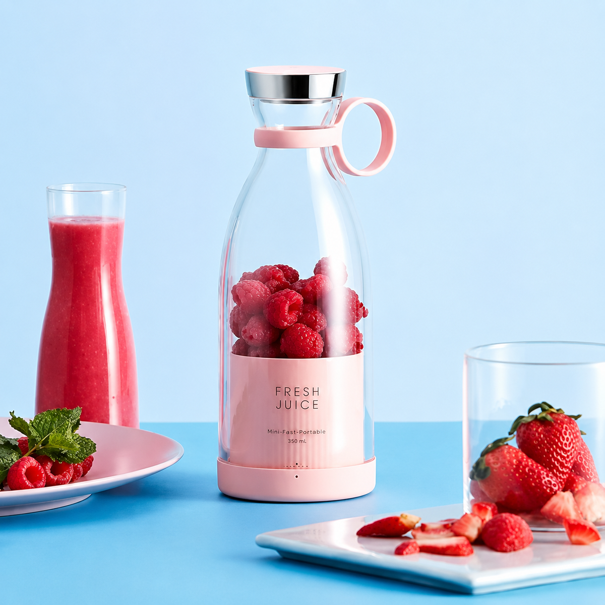 Electric Portable Mini Juicer Bottle | Wireless Personal Size Juicer Blender